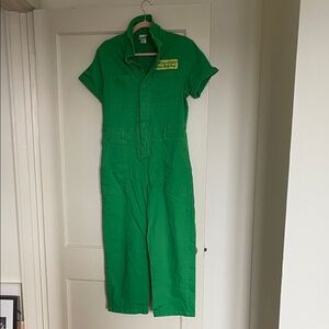 Target Green Short Sleeve Jumpsuit